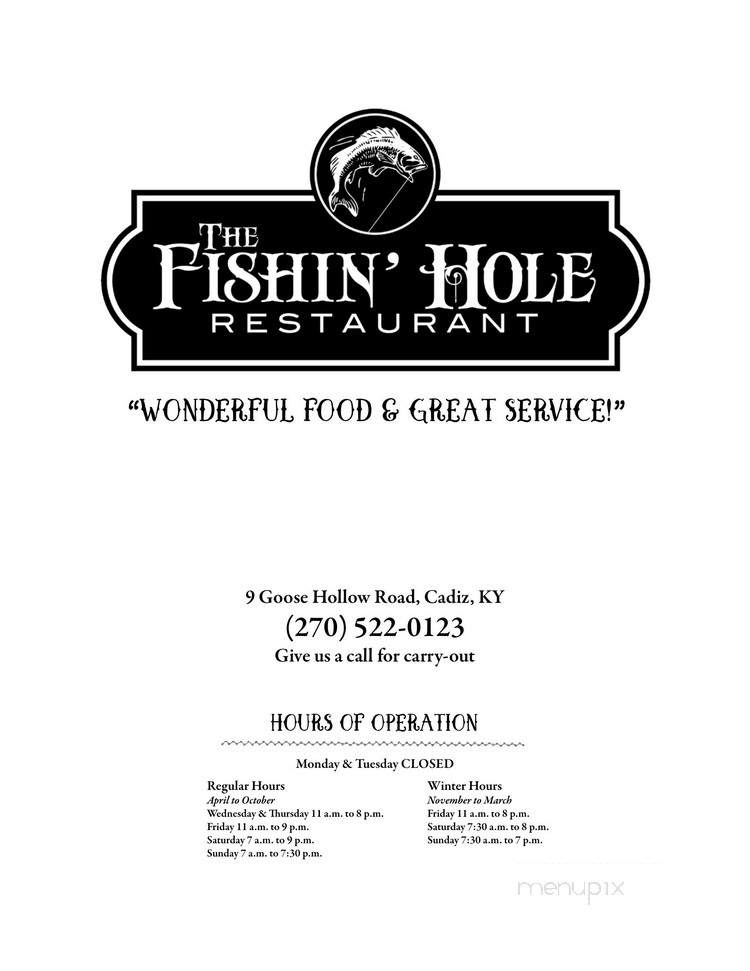 The Fishing Hole Restaurant - Cadiz, KY