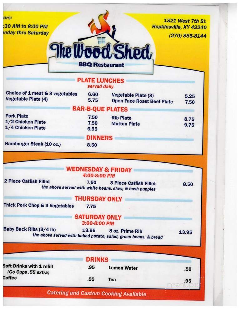 Woodshed Pit Bar-B-Que - Hopkinsville, KY