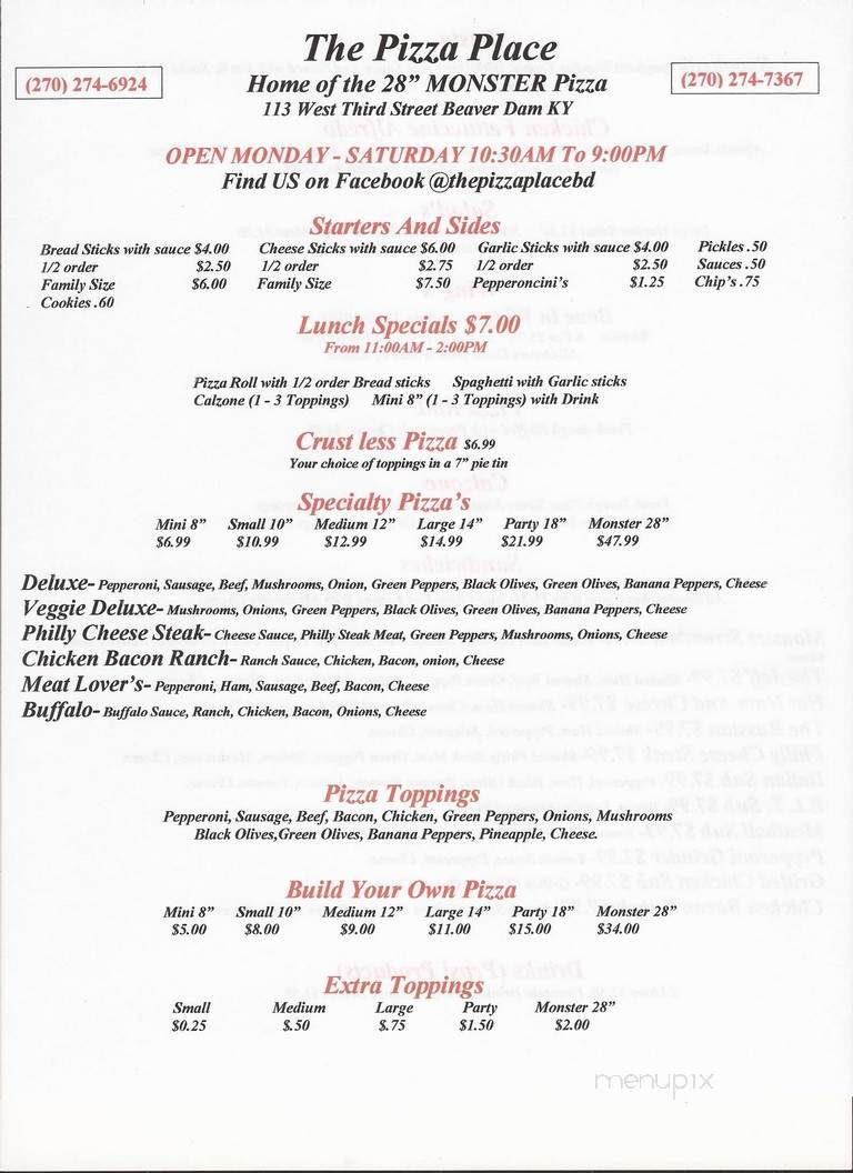 Pizza Place - Beaver Dam, KY