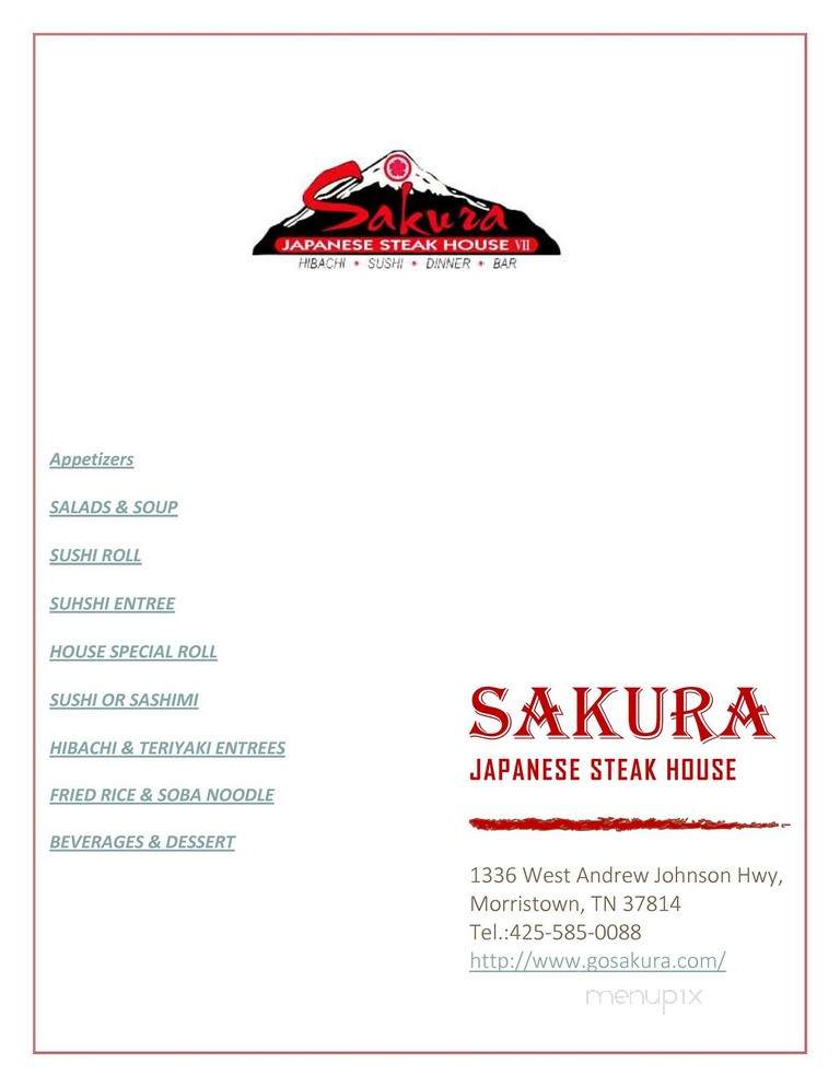 Sakura - Morristown, TN