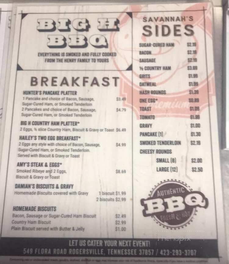 Big H BBQ - Rogersville, TN