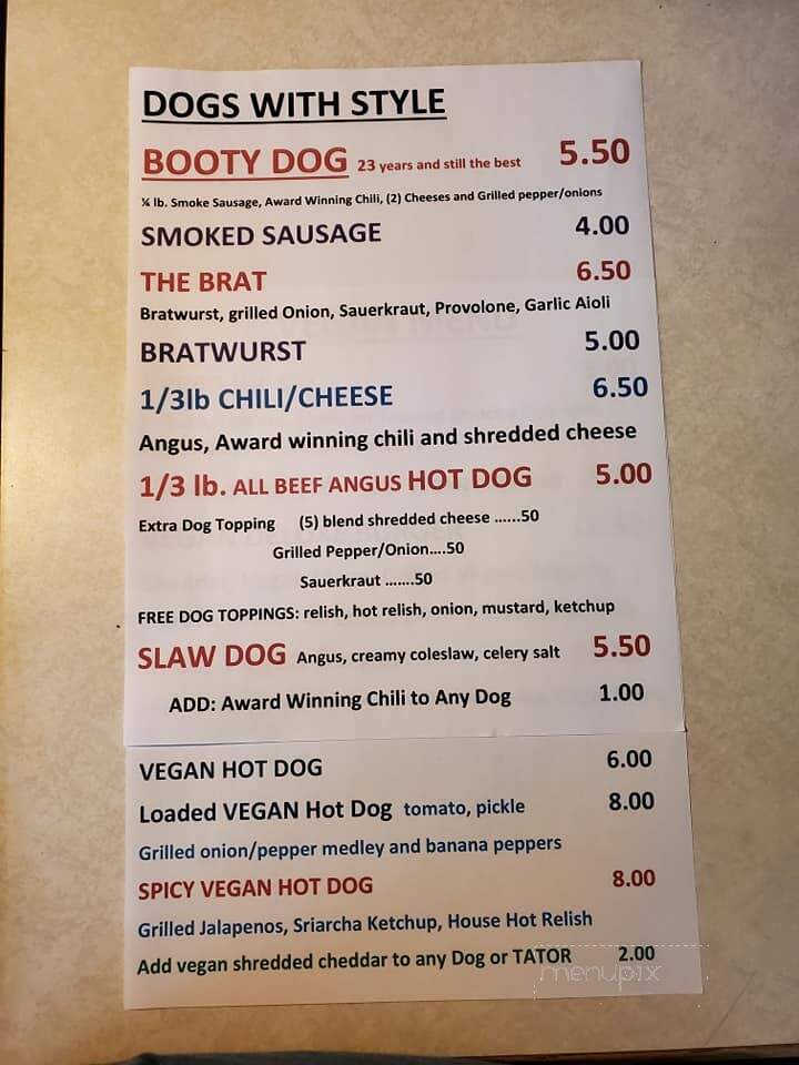 Get It On A Bun At Booty's - New Albany, IN