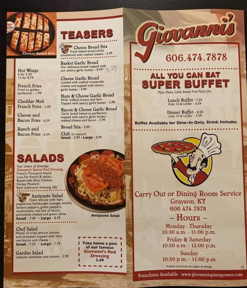 Giovanni's Pizza - Grayson, KY