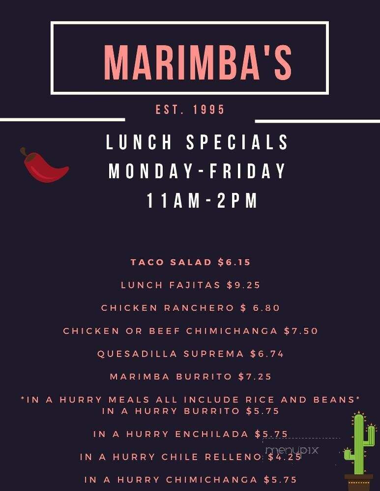 Marimba Mexican Restaurant - Shelbyville, KY