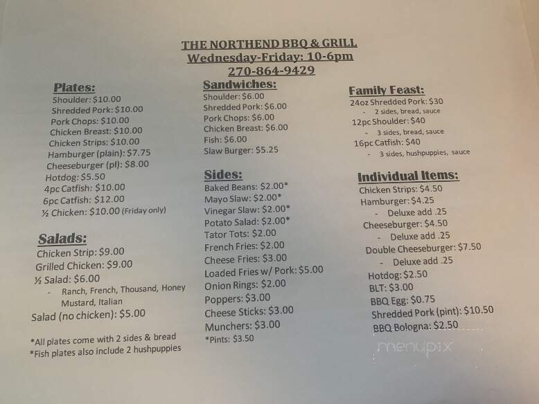 The Northend BBQ & Grill - Burkesville, KY