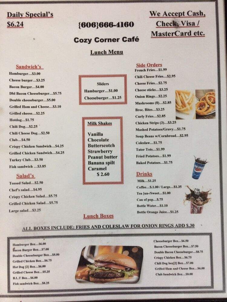 Cozy Corner Cafe - Jackson, KY