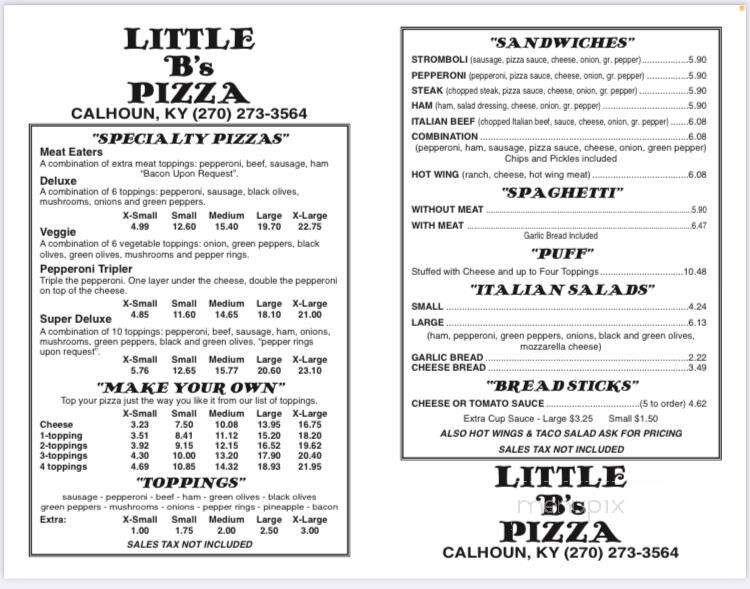 Little B's Pizza & Sandwiches - Calhoun, KY