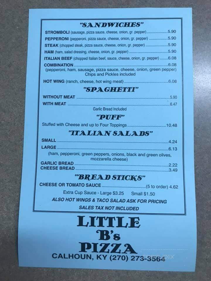 Little B's Pizza & Sandwiches - Calhoun, KY