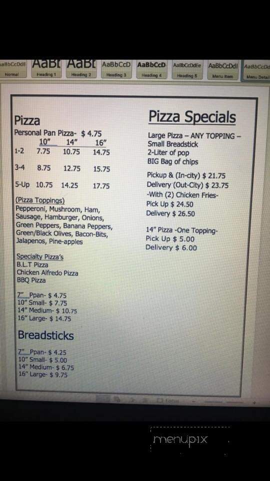 Betty's Pizza & Grill - Salyersville, KY