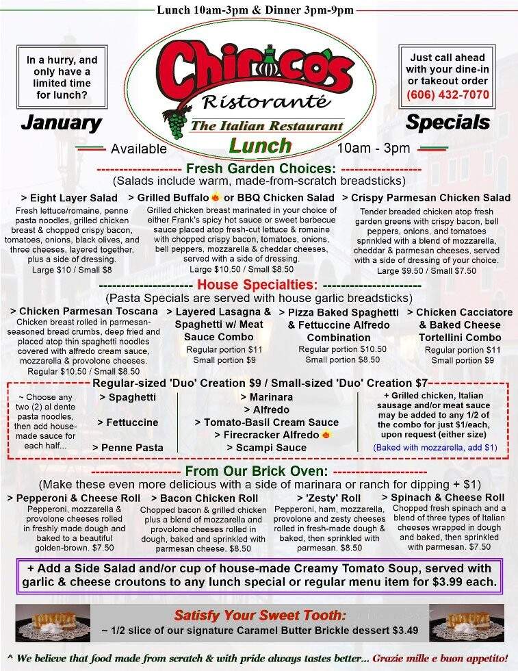 Chirico's Ristorante - Pikeville, KY