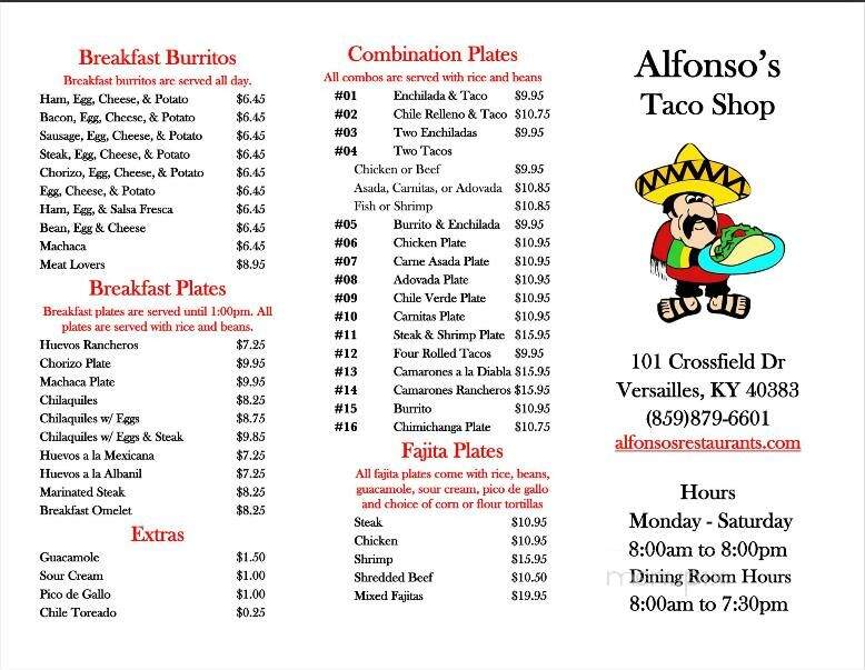 Alfonso's Taco Shop - Owensboro, KY