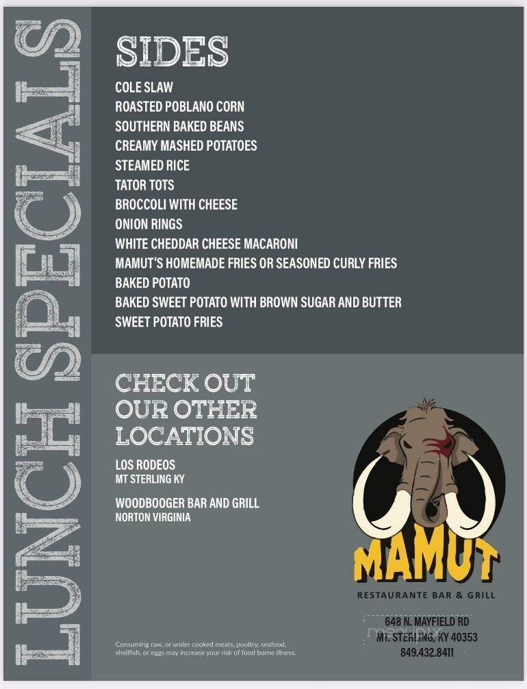 Mamut Restaurante Bar & Grill - Mount Sterling, KY