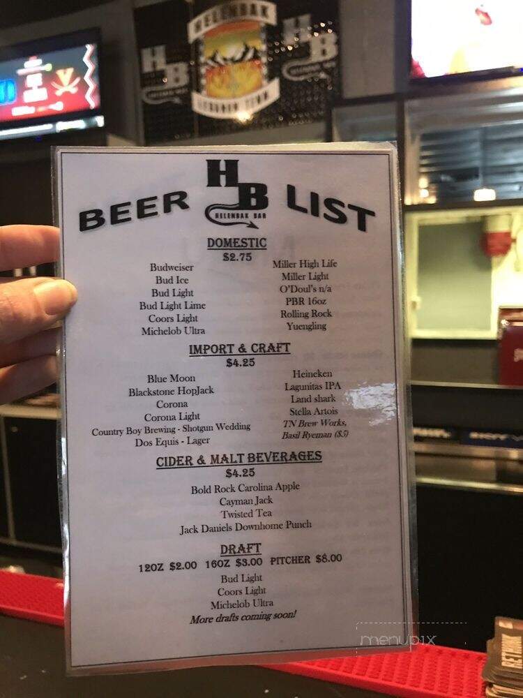 Helenbak Bar & Grill - Lebanon, TN