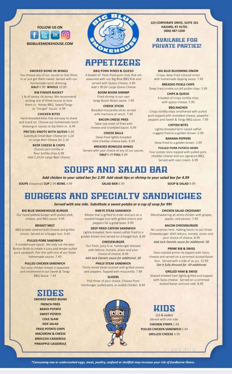 Big Blue Smokehouse - Hazard, KY