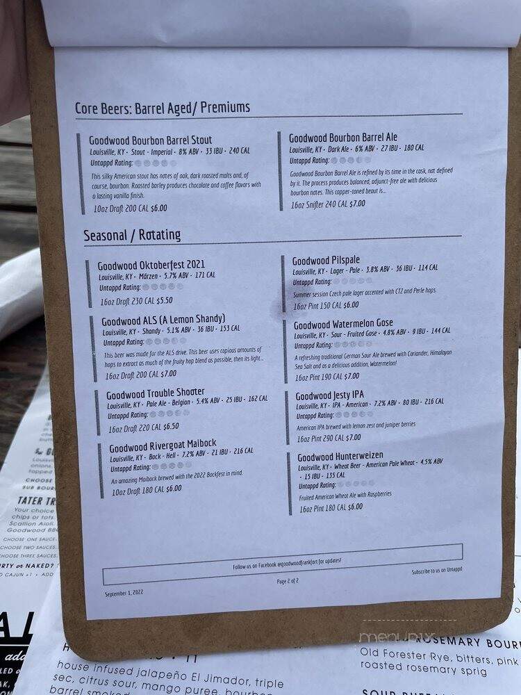 Goodwood Brewing - Frankfort, KY