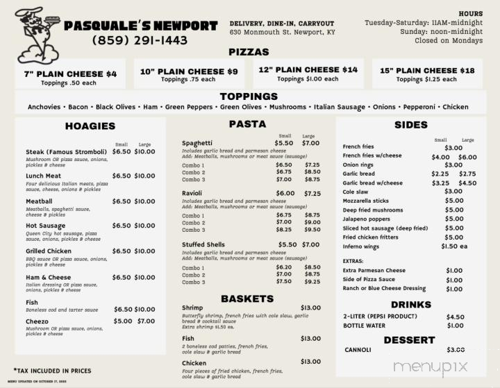 Pasquale's Pizza & Carry Out - Newport, KY