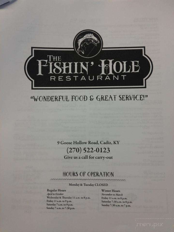 The Fishing Hole Restaurant - Cadiz, KY