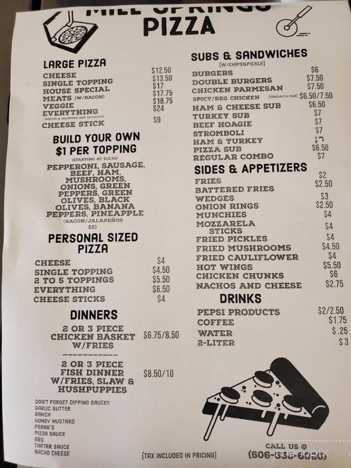 Mill Springs Pizza Express - Nancy, KY