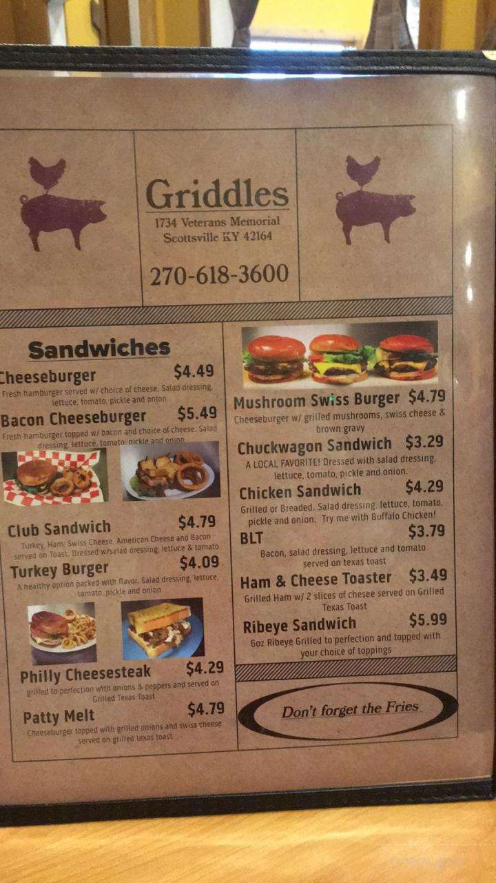 Griddle's Country Cookin - Scottsville, KY